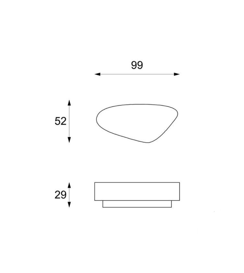 Tavolino Trapezio Stones