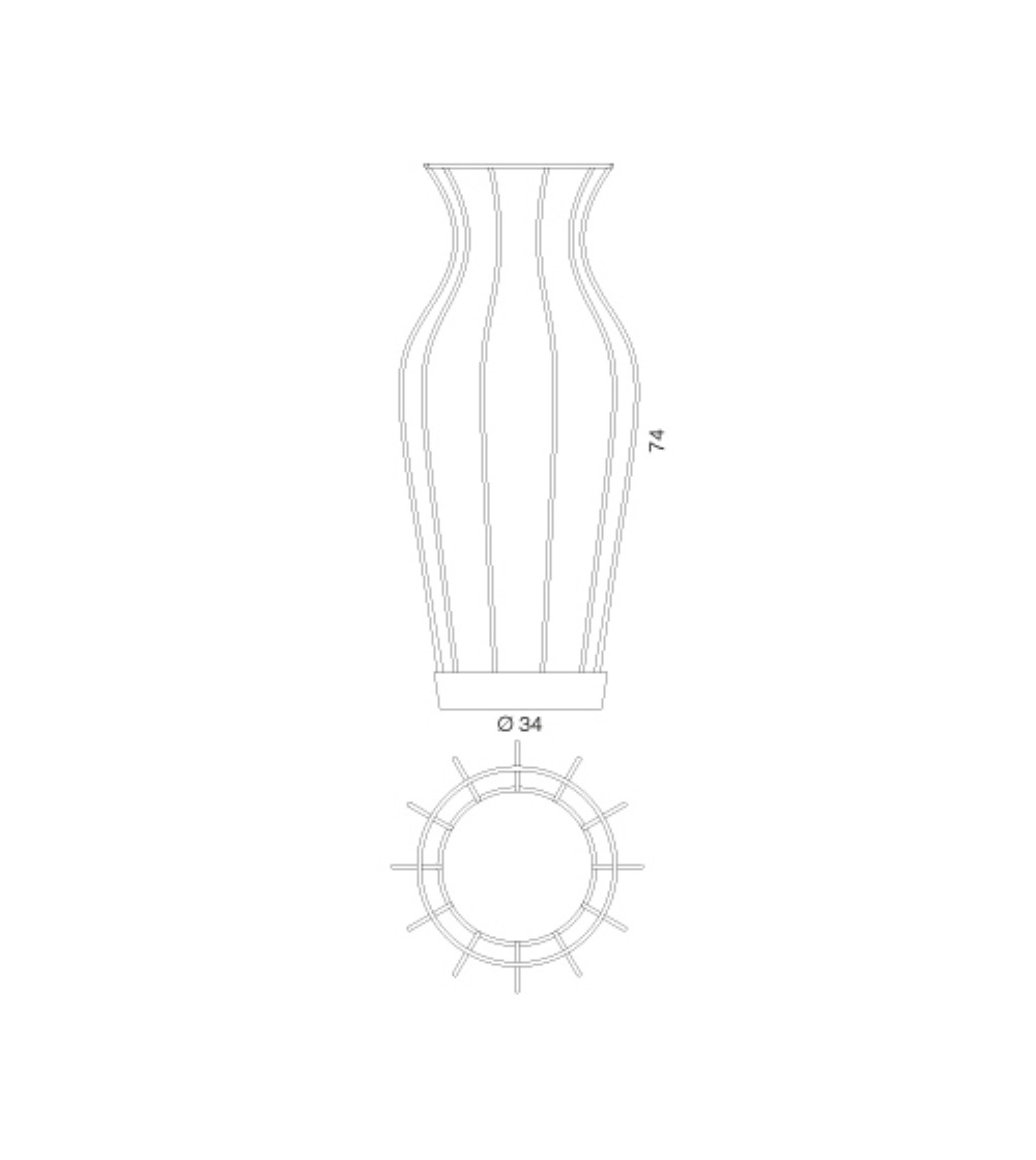 Progetti Portaombrelli in metallo verniciato dal design moderno ed elegante  collezione Hydria