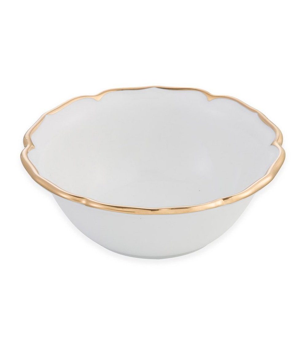 Glamour Set 6 Bowls Gold Border - Bitossi Home