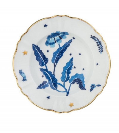 Blue Floral Deep Plate - Bitossi Home