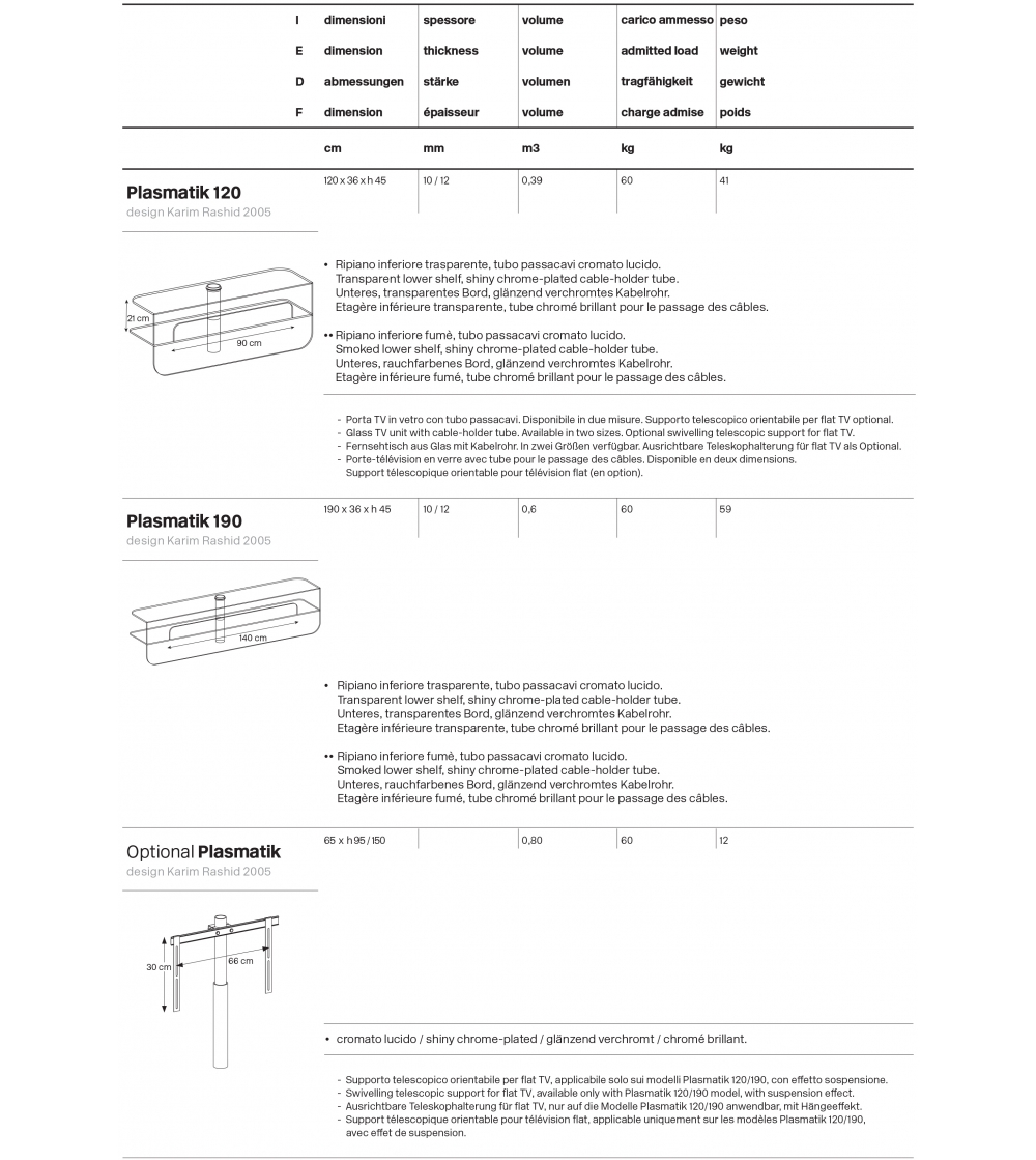 Plasmatik Tonelli Design TV Cabinet