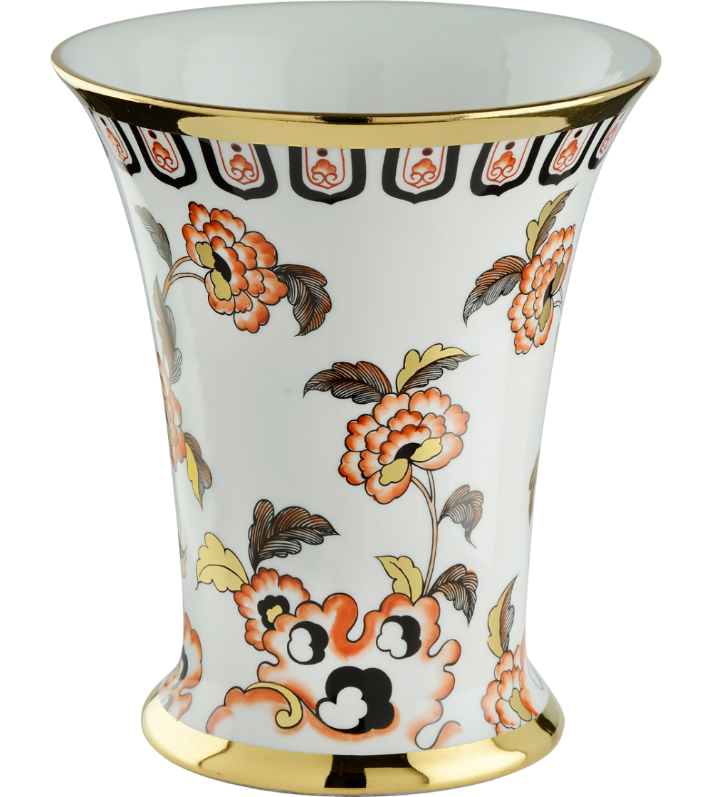 6108 Vase Fleurs Chinoises - Le Porcellane