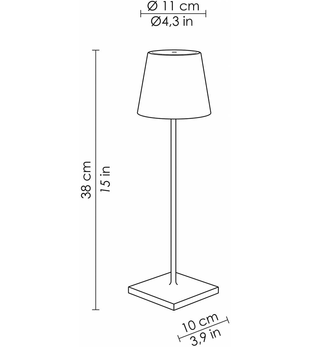Table Lamp Poldina Mini - Zafferano