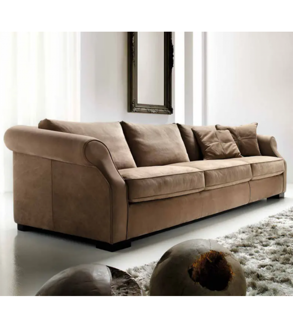 Bracciolo destro per divano componibile color cammello