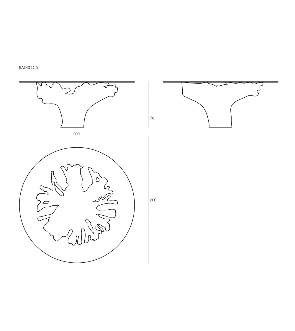 Mesa Redonda Plegable Telemaco - Il Giardino Di Legno