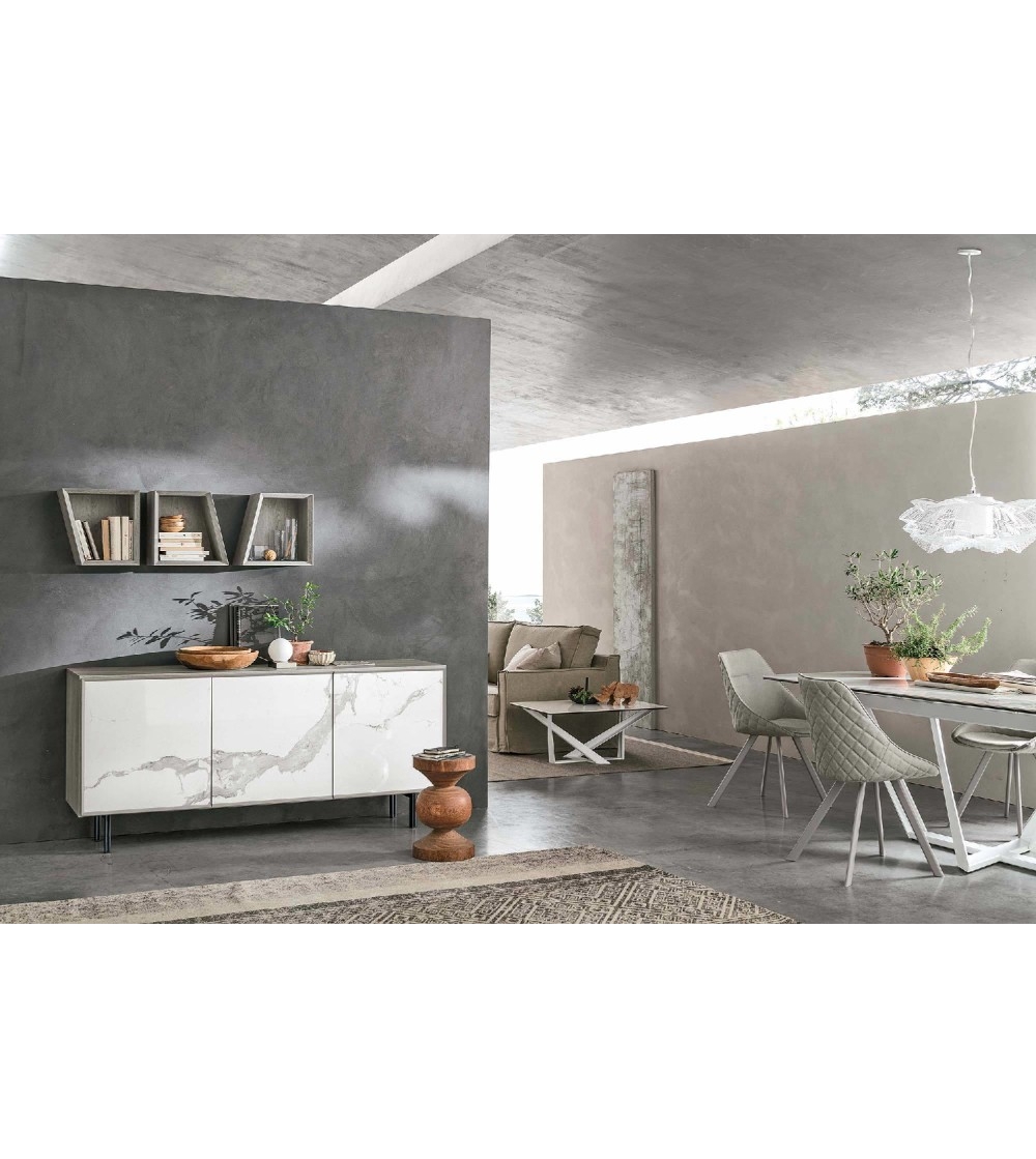 Credenza alta - ASTRA - Target Point - moderna / impiallacciata in