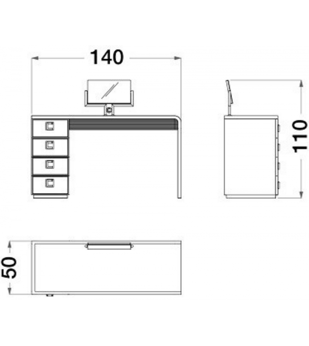 Appendiabiti Con Specchio Sesto Senso - CPRN HOMOOD