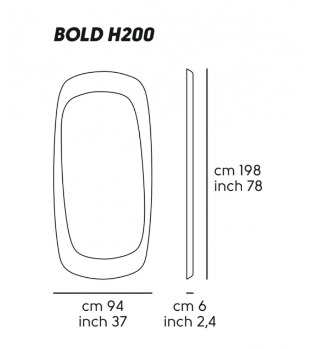 Specchio Bold H200 - Midj