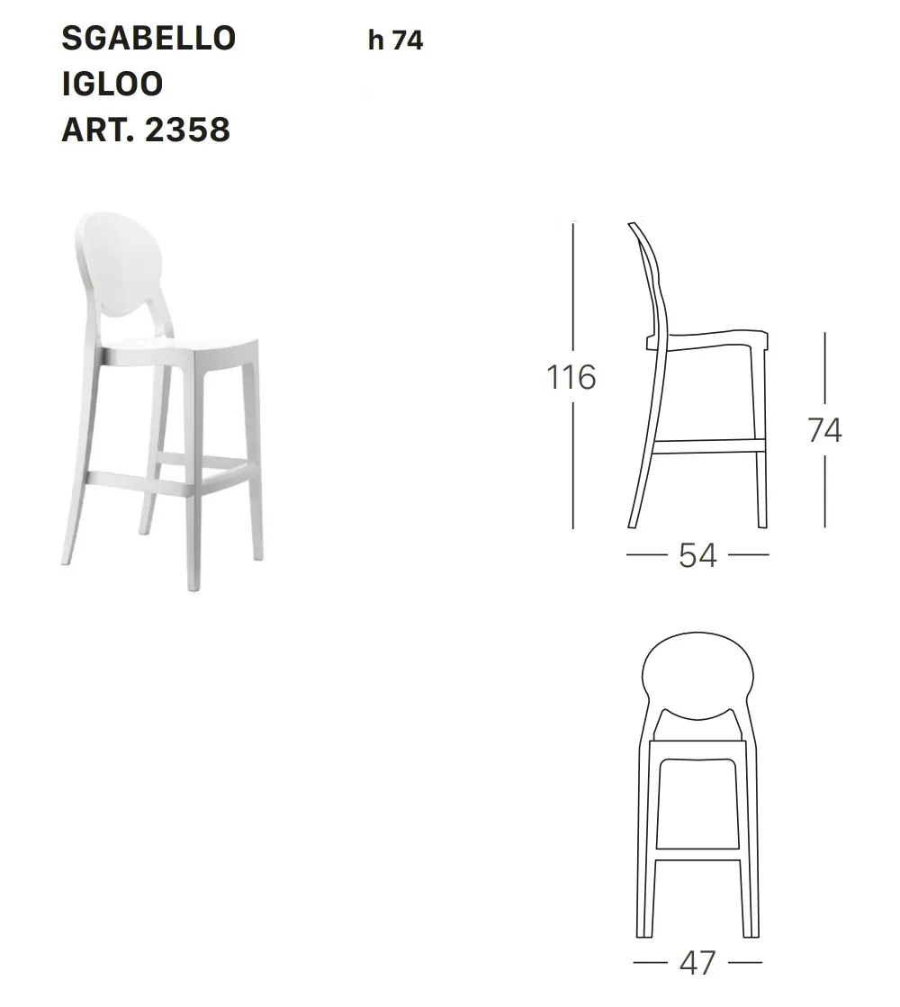 Sgabello Stool Relax Design