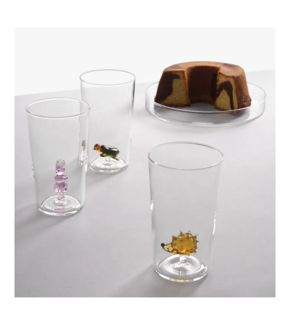 Set 3 Animal Farm Snail Longdrink Glasses - Ichendorf