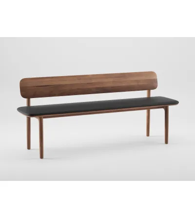 SOFT Upholstered leather bench By Reflex