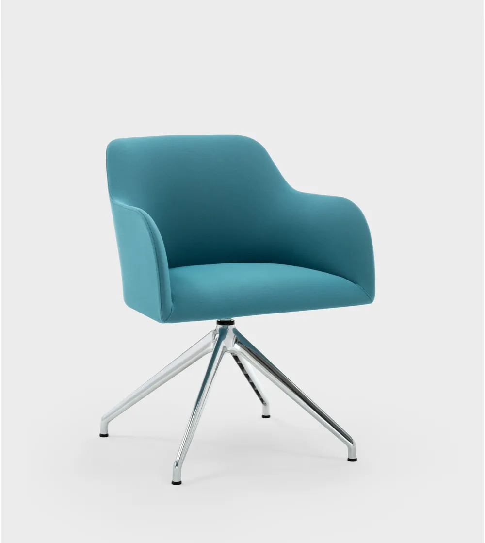 Fauteuil Maggy avec Base Pyramidal - Viganò Office