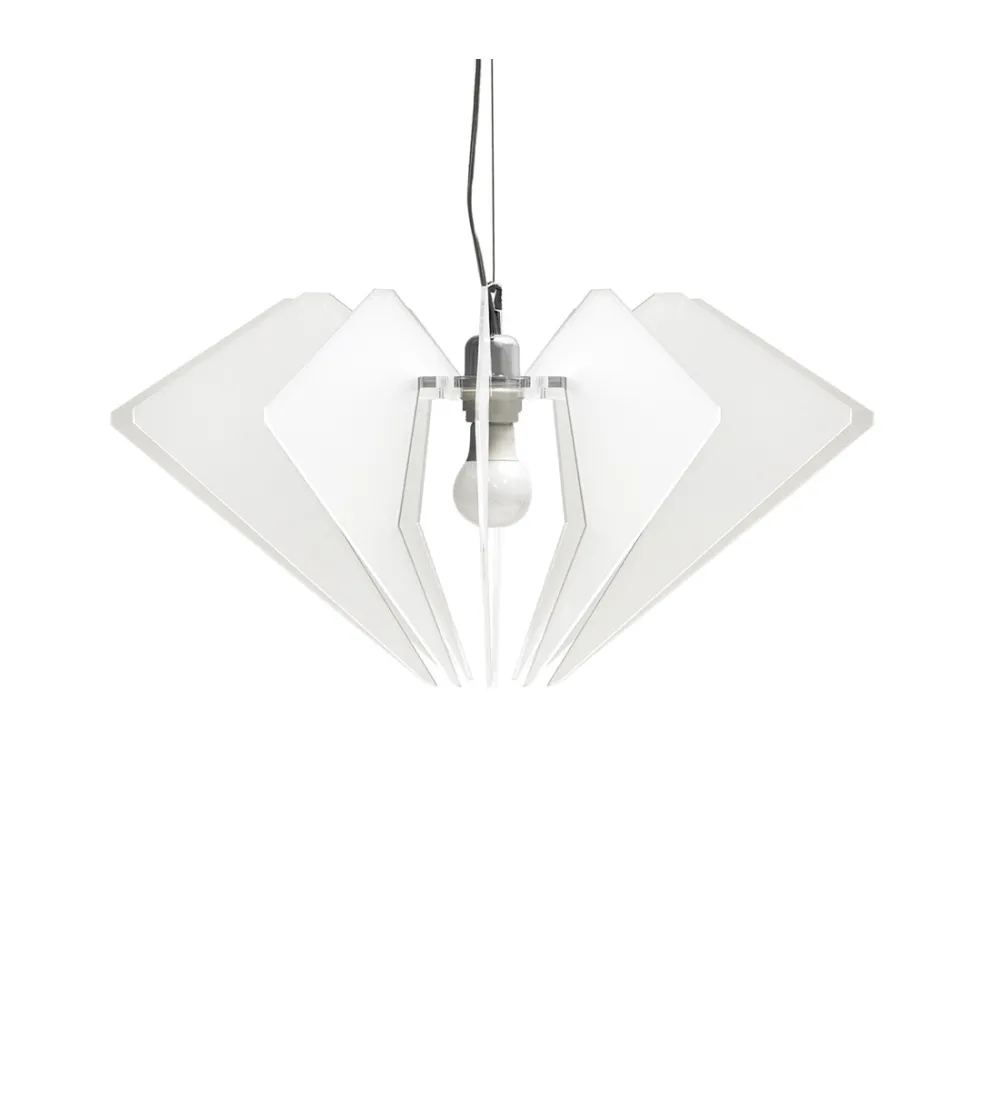 De Beers Satin White Suspension Lamp - Iplex