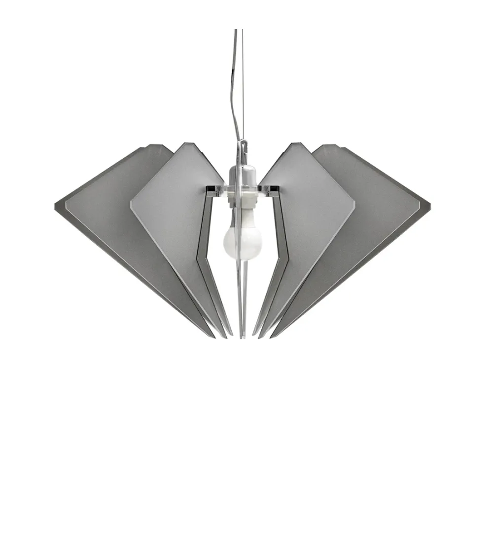 De Beers Satin Smoke Suspension Lamp - Iplex