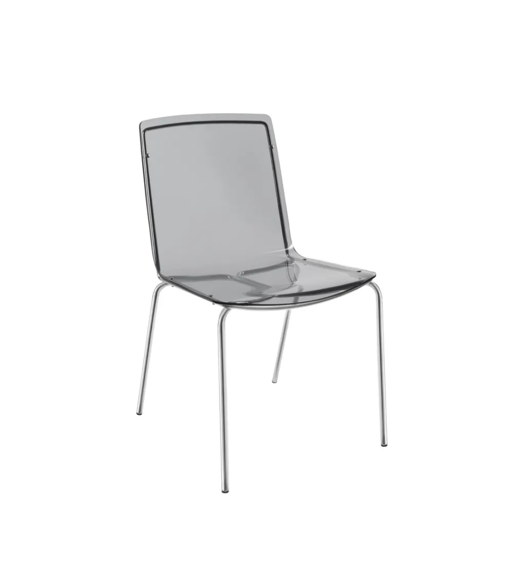 Lot 2 Chaises Milano Fumé - Iplex