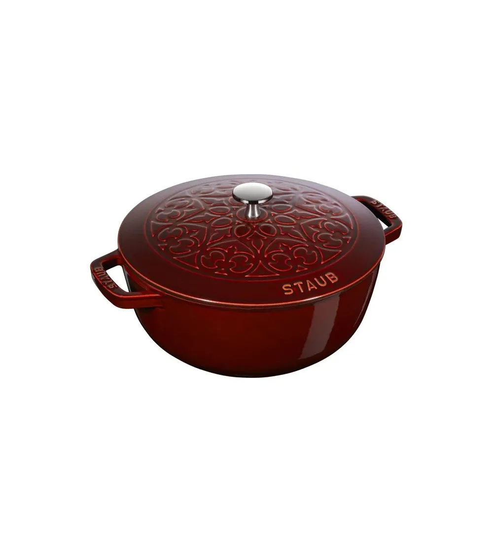 Cocotte Redonda Lily Pattern - Staub