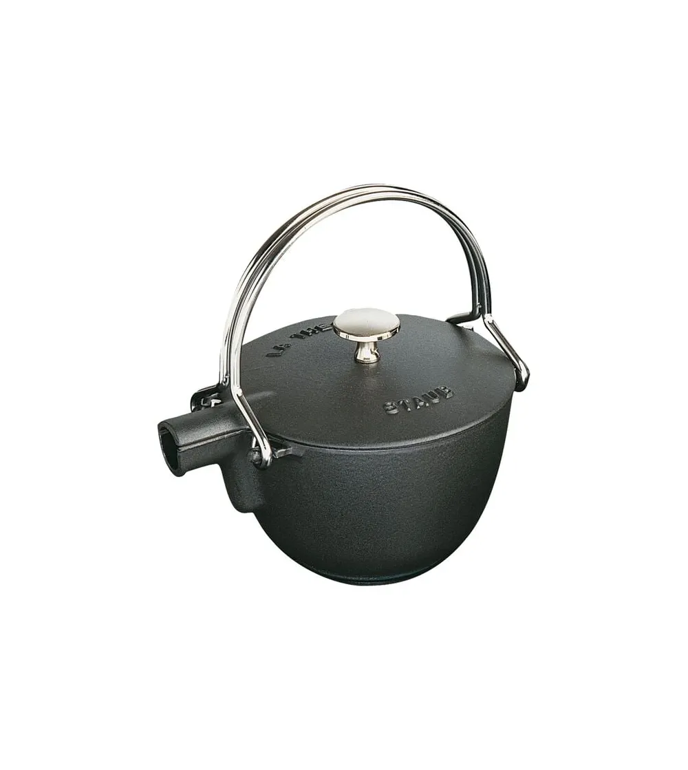 Round Black Teapot - Staub