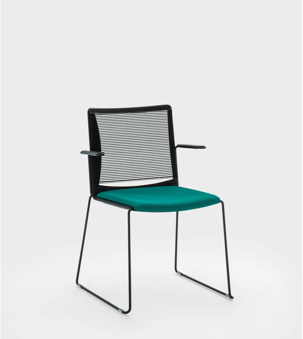 Chaise Visiteur Winner avec Accoudoirs - Viganò Office