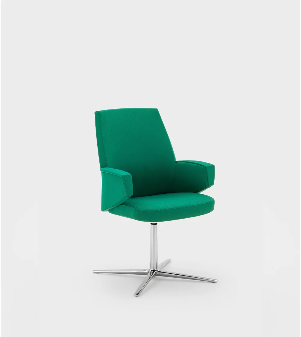 Viganò Office - Grace Armchair with Flat Base