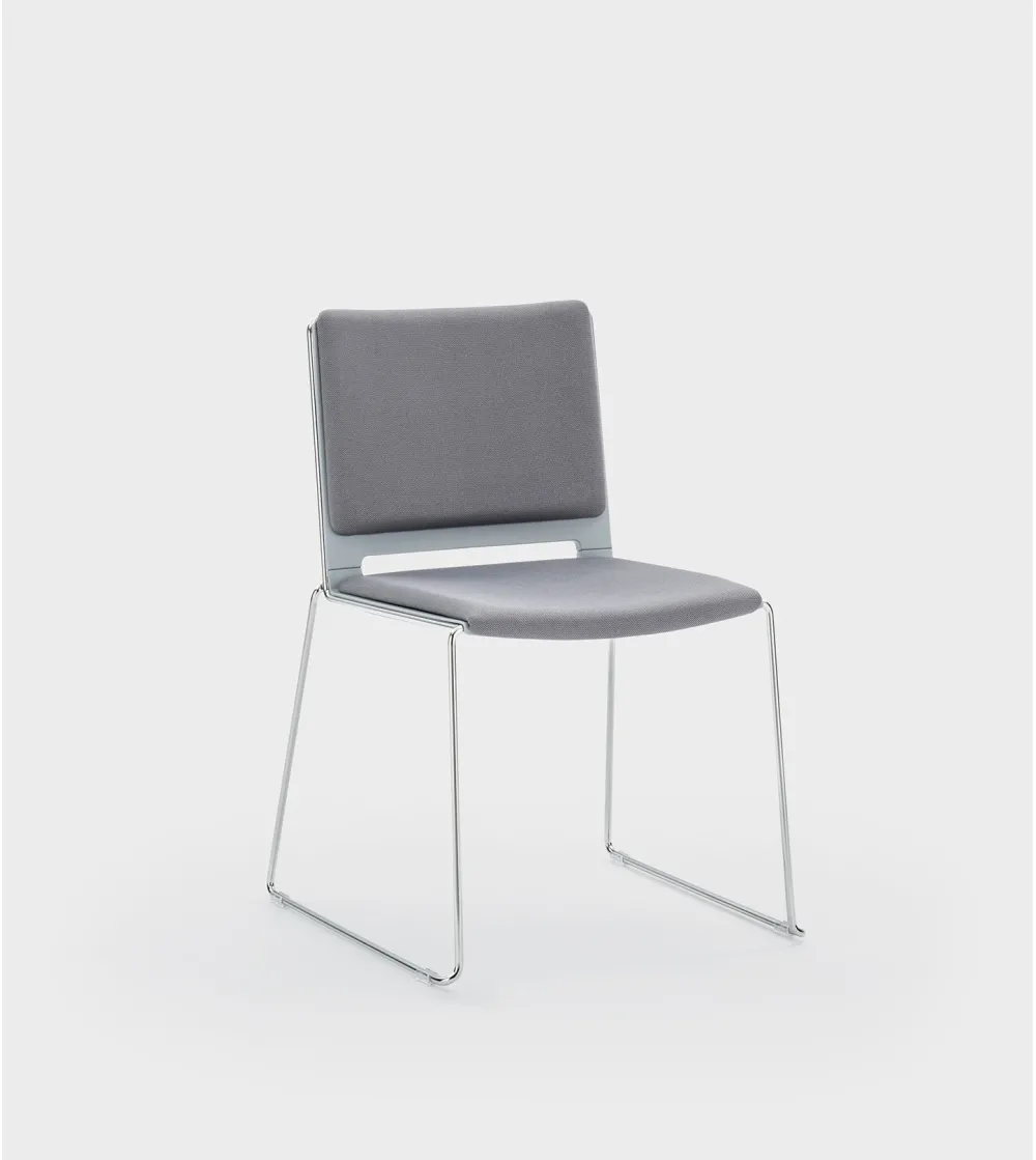 Viganò Office - Daisy Padded Chair with Skid Frame