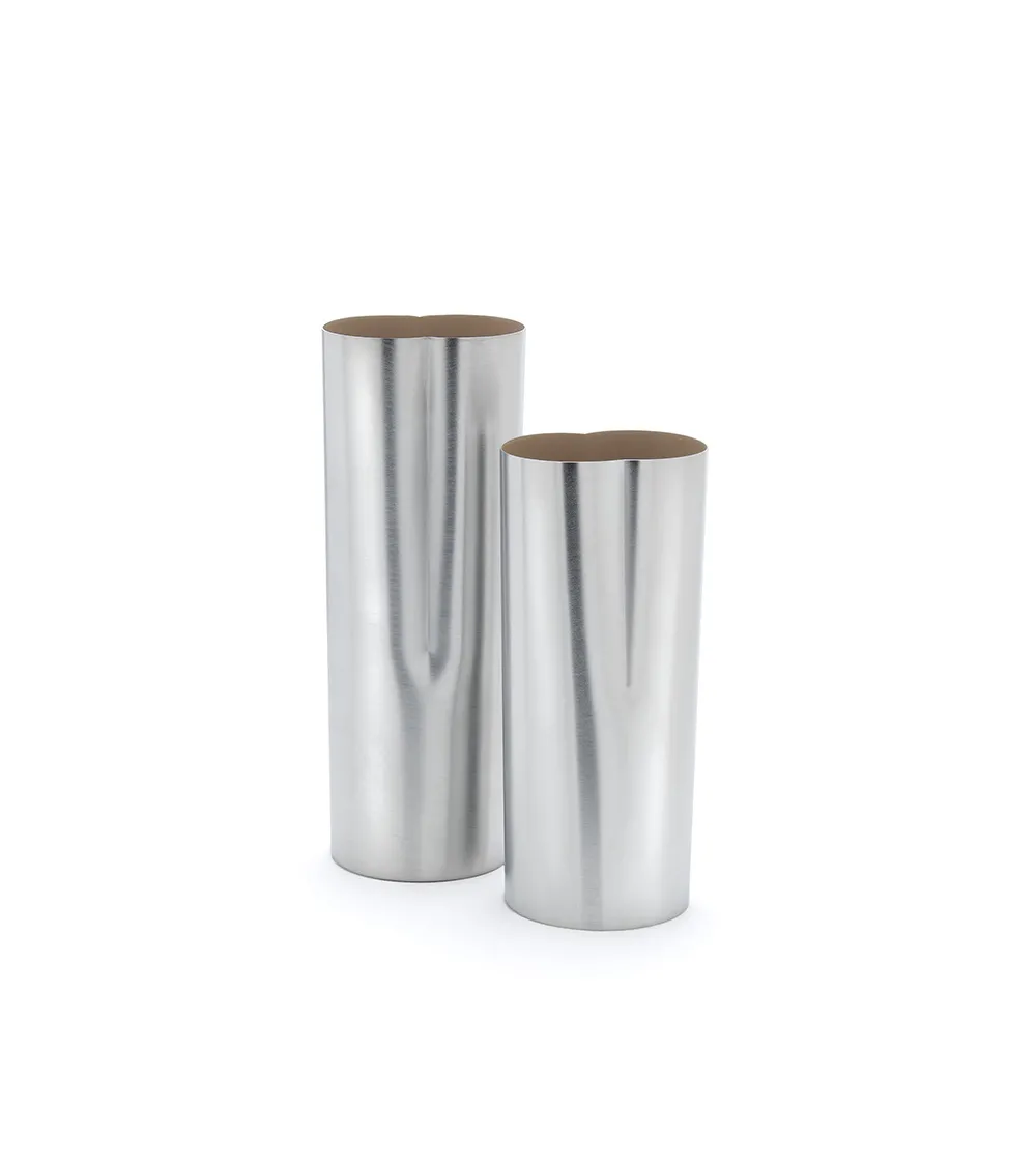 Lot 2 Vases Impronta Satinati Cappuccino - Mesa Design