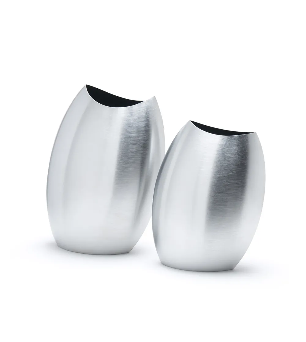 Oh Schwarze satinierte Vase - Mesa Design