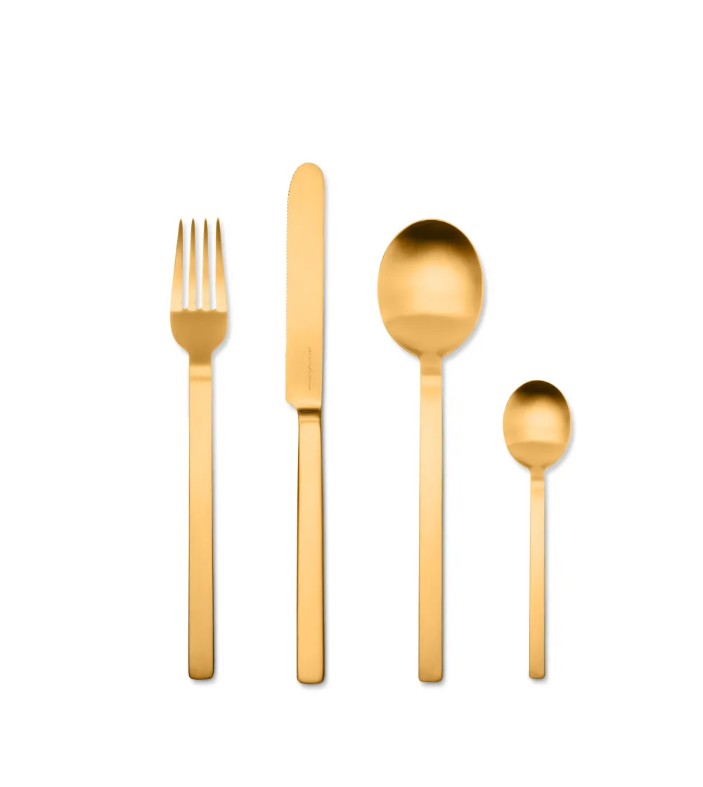 Mepra - Stile Ice Gold by Pininfarina 24 Piece Cutlery Set