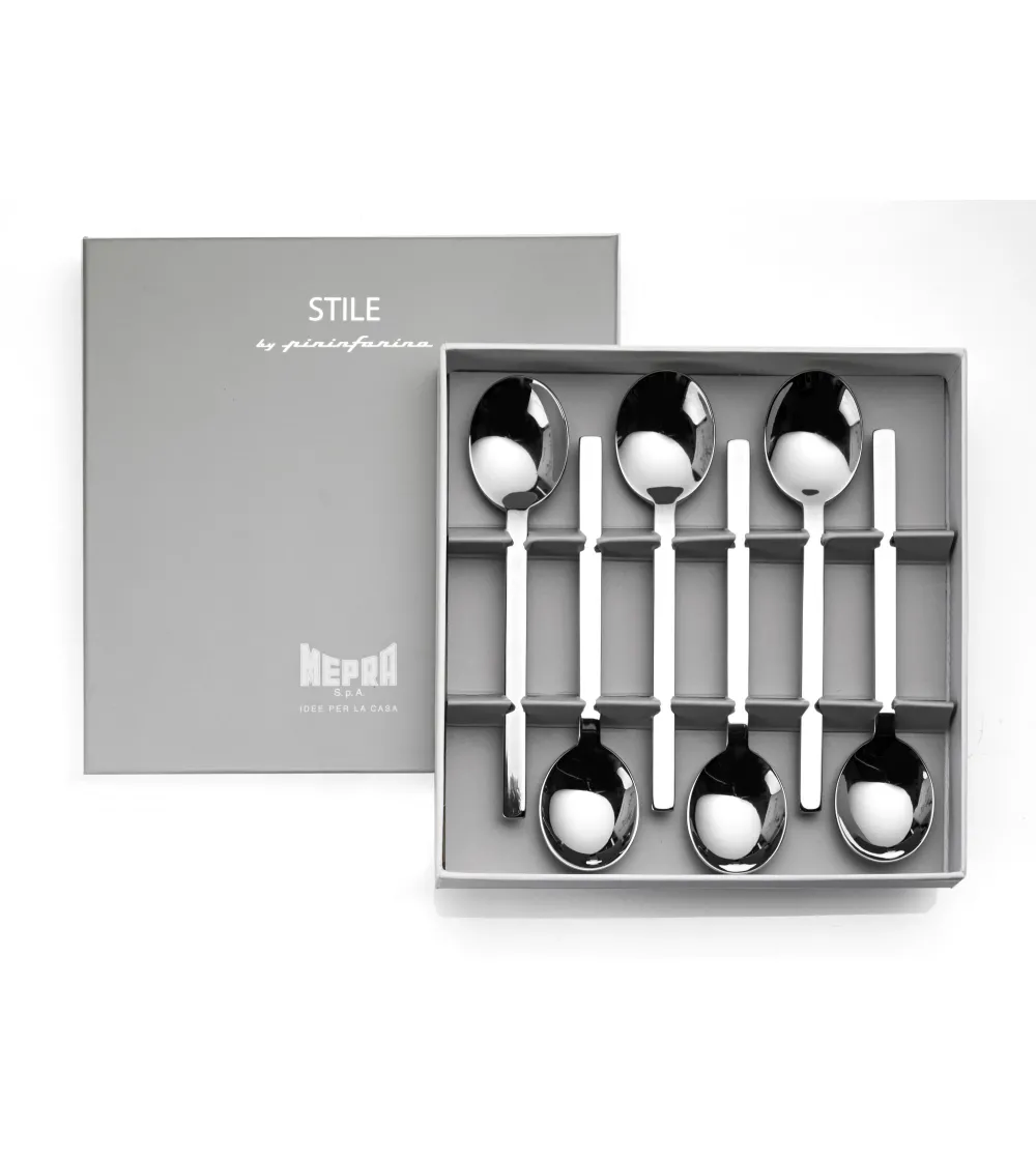 Lot de 6 Cuillères à Café Stile by Pininfarina - Mepra