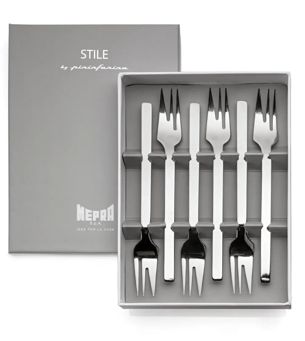 Mepra - Stile by Pininfarina Pack of 6 Dessert Forks