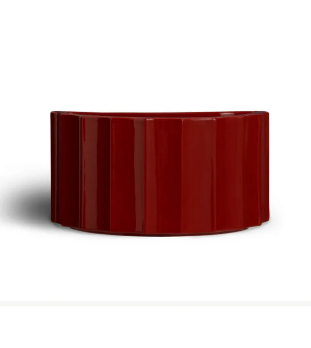 Bitossi Ceramiche - OBJ00111 Rote Wandvase aus der Torsi Kollektion