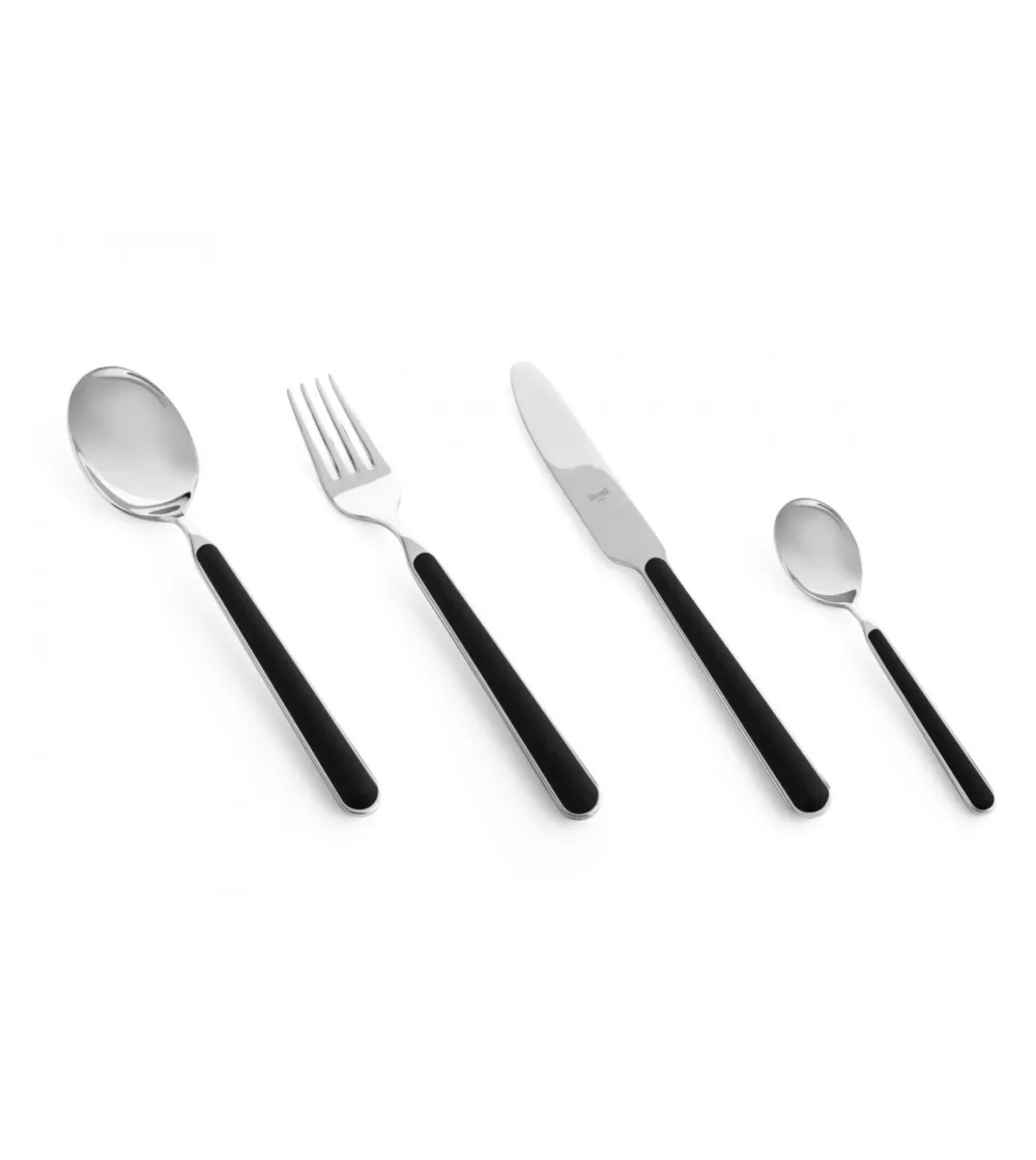 Mepra - Fantasia Black 24 Piece Cutlery Set