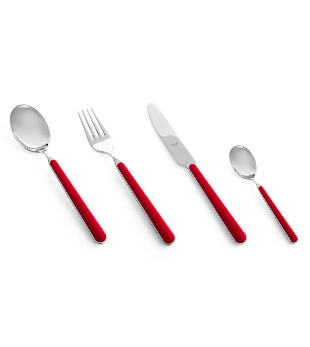 Mepra - Fantasia Red 24 Piece Cutlery Set