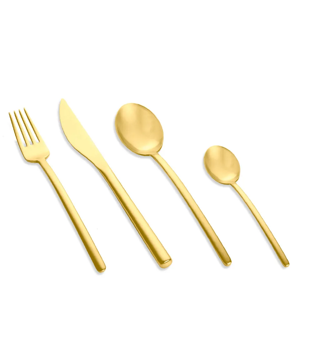 Mepra - Due Ice Gold 24 Piece Cutlery Set