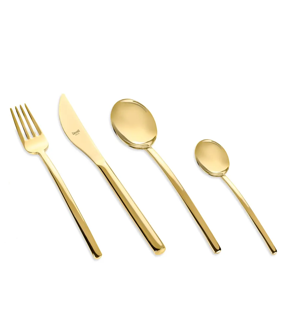 Mepra - Due Gold 24 Piece Cutlery Set