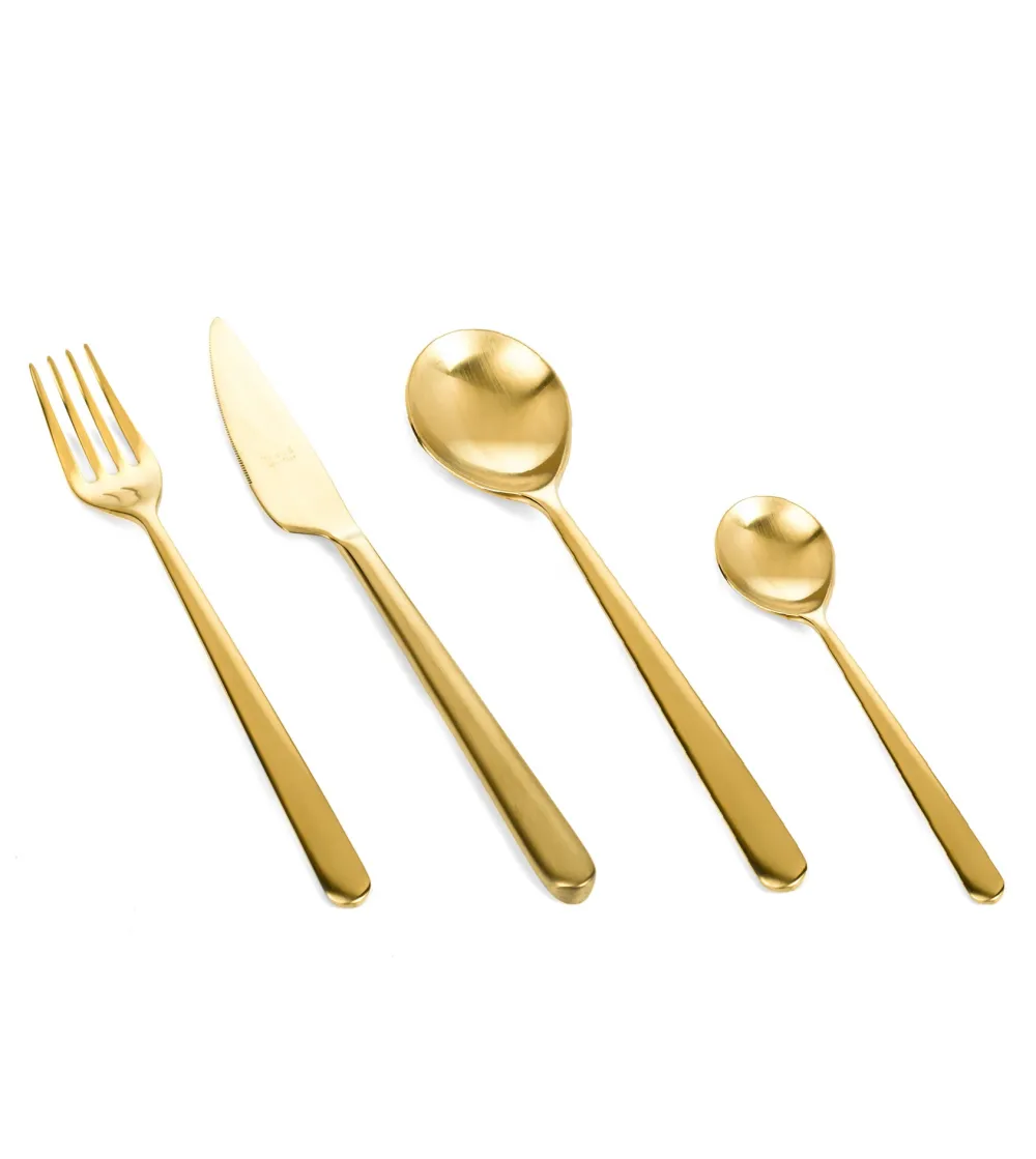 Mepra - Linea Ice Gold 24 Piece Cutlery Set