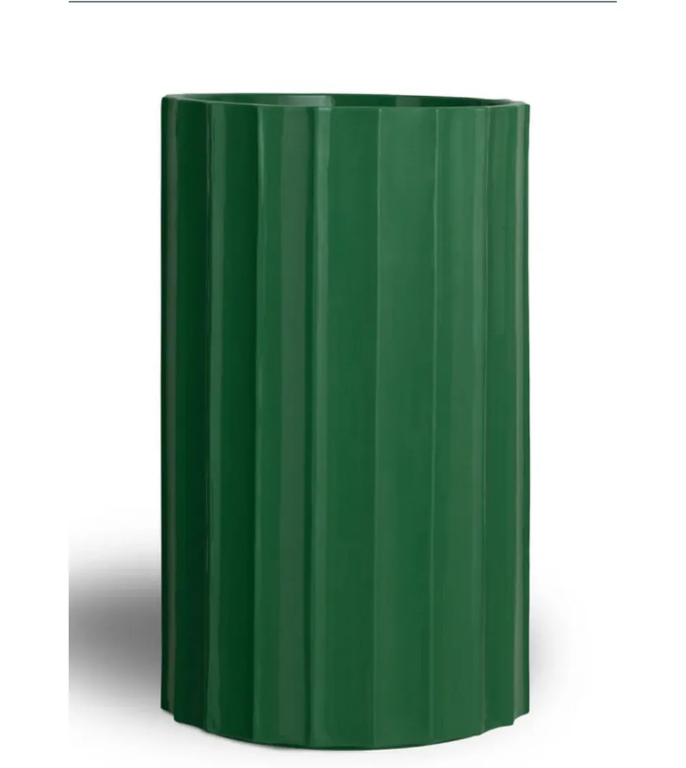 Gran Jarrón Columna Verde Colección Torsi OBJ00002 - Bitossi Ceramiche