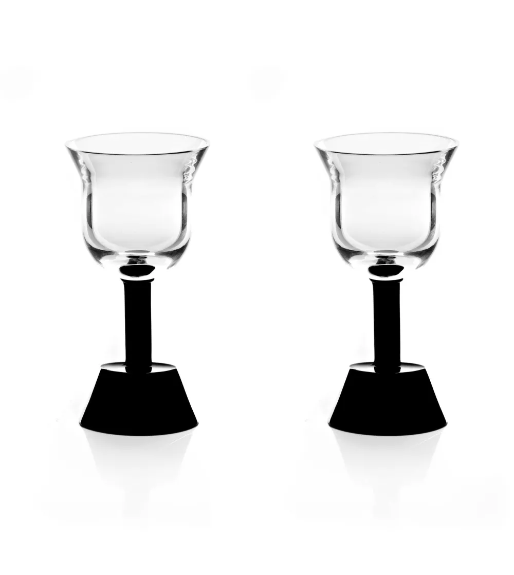 Arnolfo di Cambio - Set of 2 Black Orfeo Red Wine Goblets