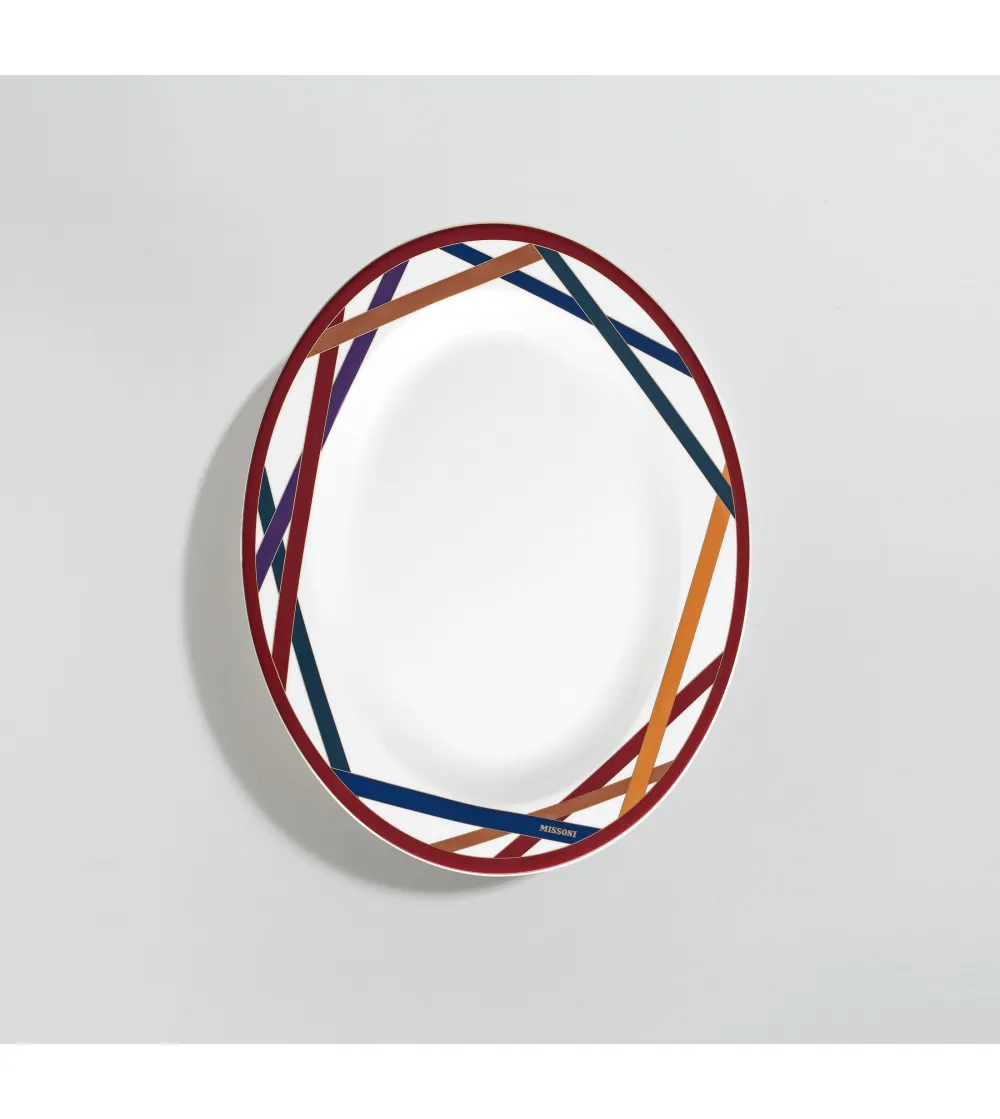 Missoni - Nastri Multicolor Oval Dish