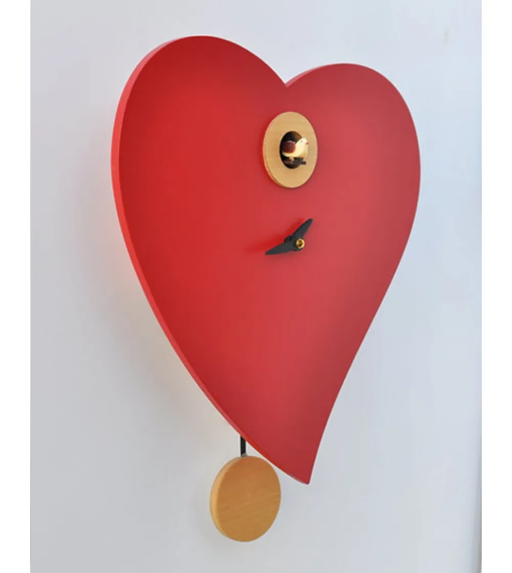 Pirondini - Cuckoo Wall Clock With Pendulum Cuore