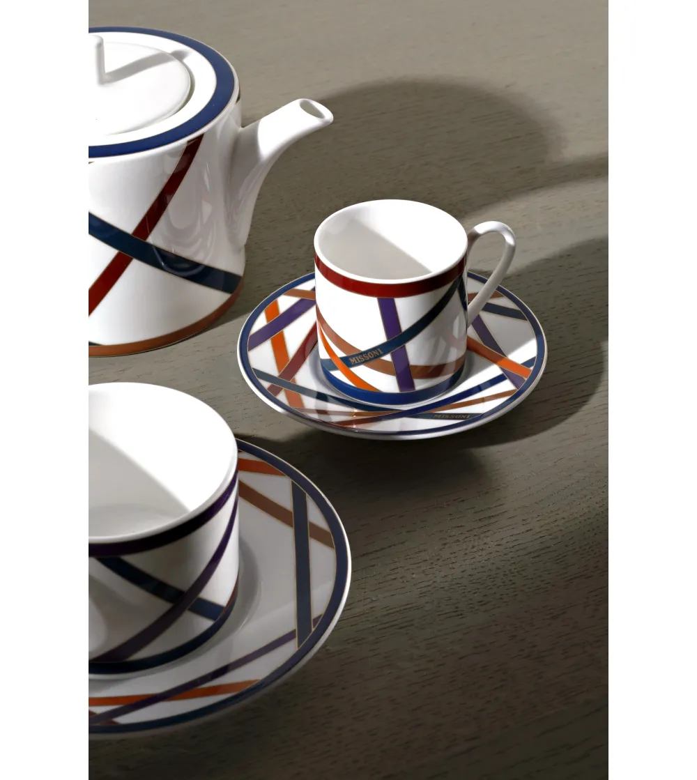 Servicio de Café de 15 Piezas Nastri Multicolor - Missoni