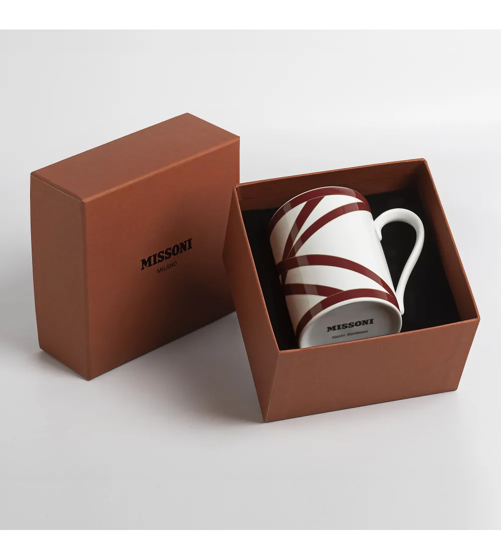 Luxury Box Tasse Nastri Bordeaux - Missoni