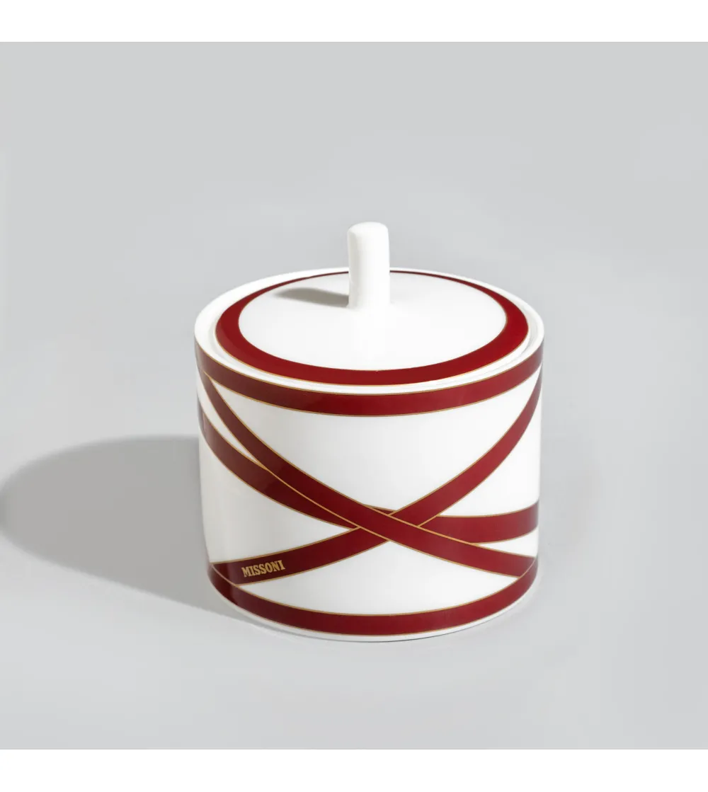 Missoni - Nastri Bordeaux Sugar Pot