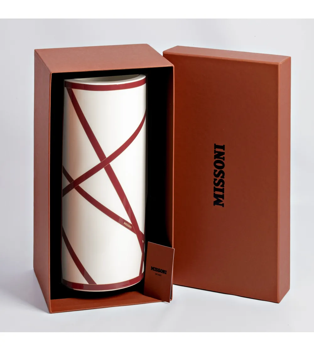 Luxury Box Florero Nastri Bordeaux - Missoni