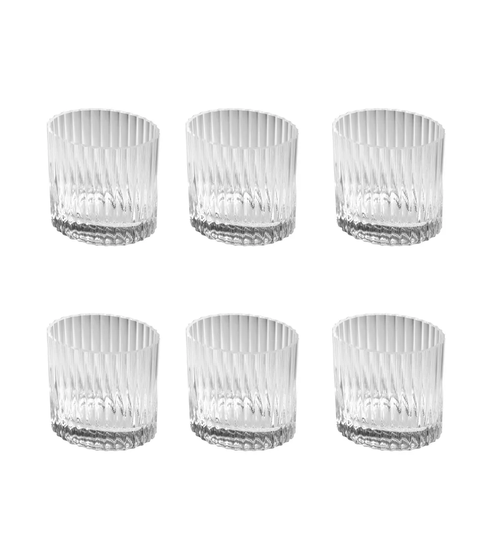 Missoni - Set mit 6 Nastri Transparent Weingläsern