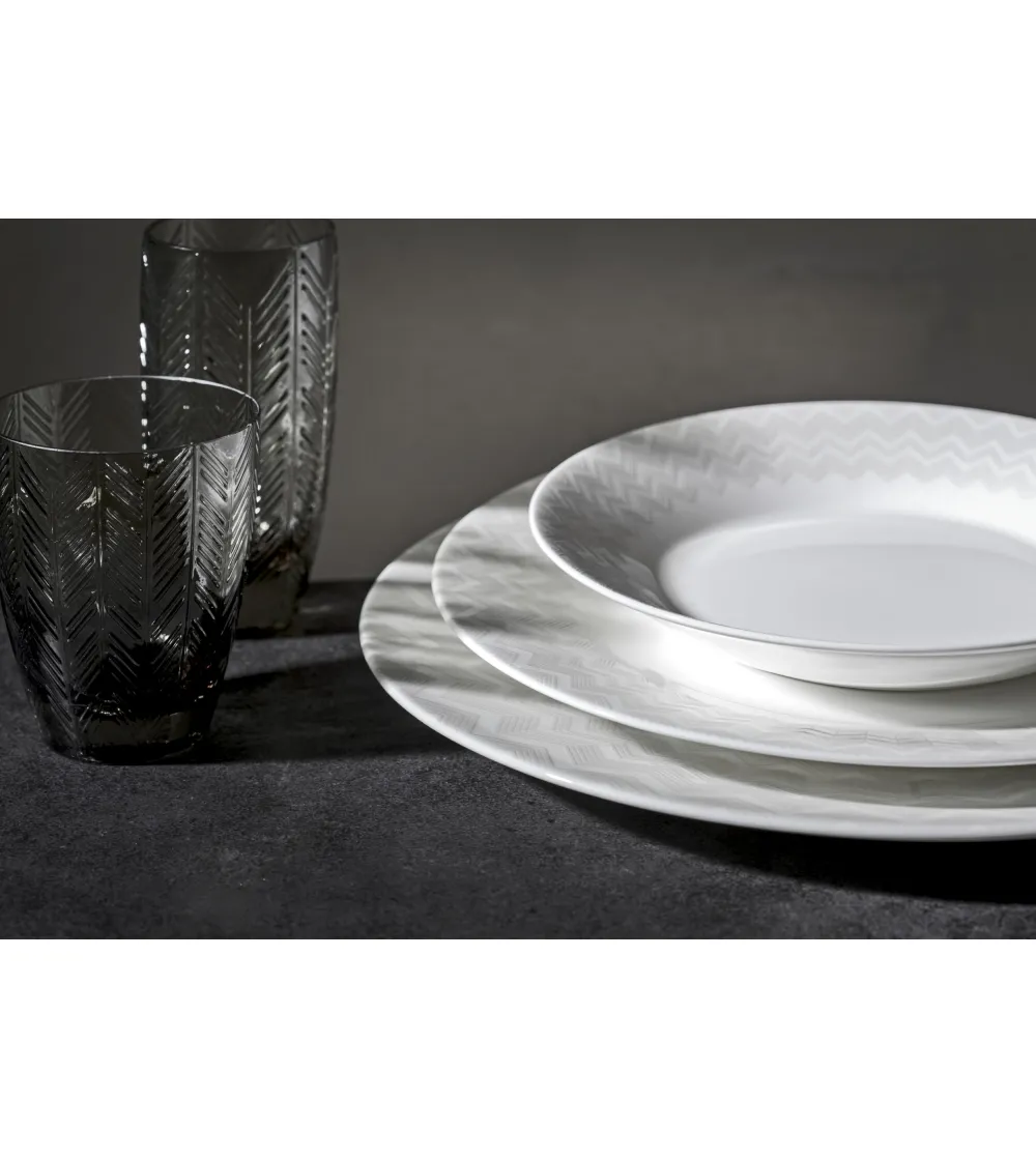 Missoni - Zig Zag White 41 Piece Table Set