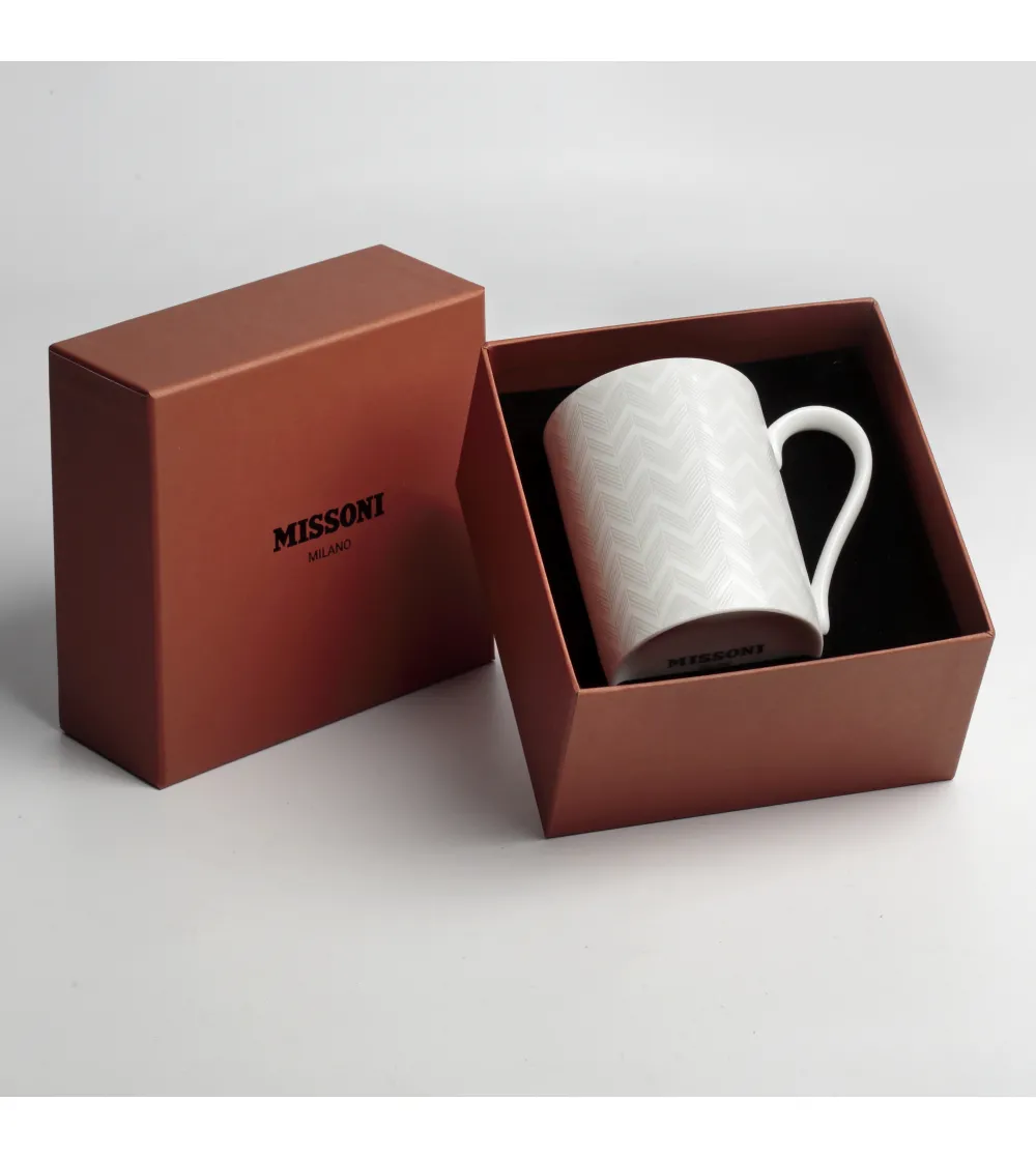 Luxury Box Tasse Zig Zag White - Missoni