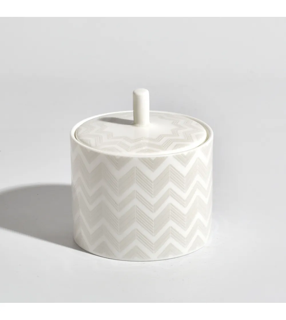 Missoni - Zig Zag White Sugar Pot