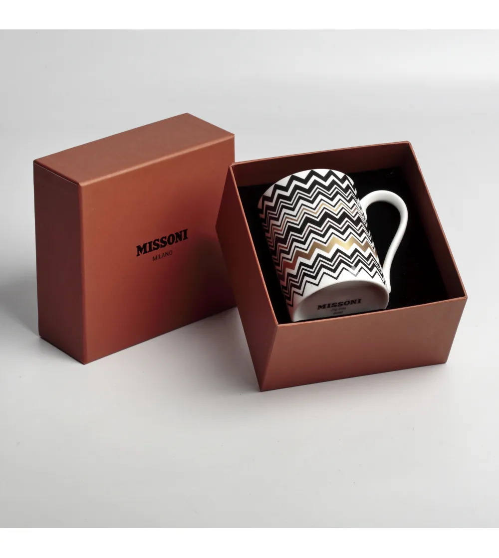 Luxury Box Tasse Zig Zag Gold - Missoni