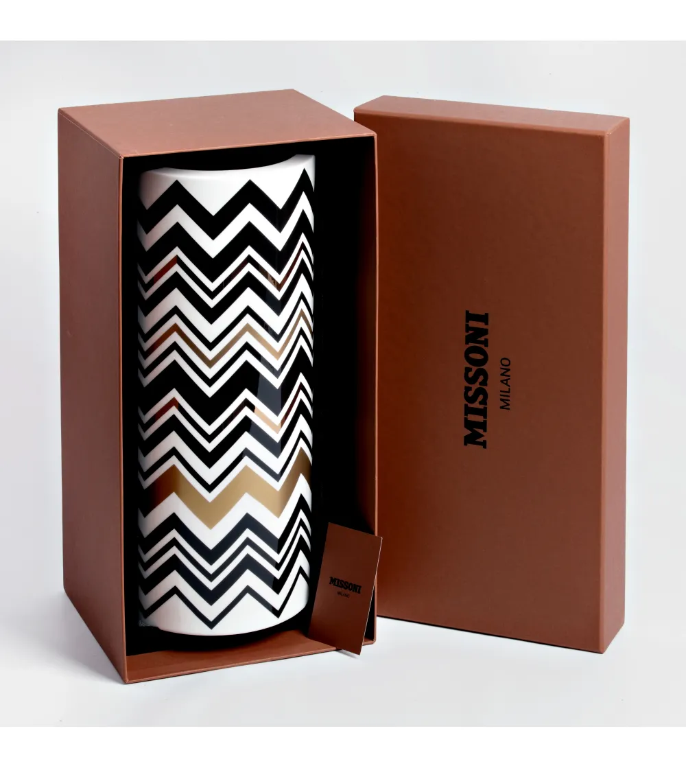 Luxury Box Florero Zig Zag Gold - Missoni