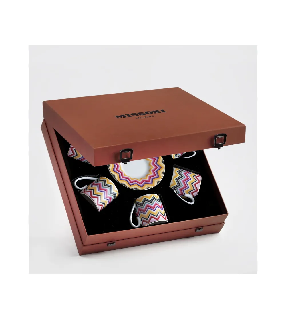 Luxury Box con 6 Tazas de Café Marrakech - Missoni